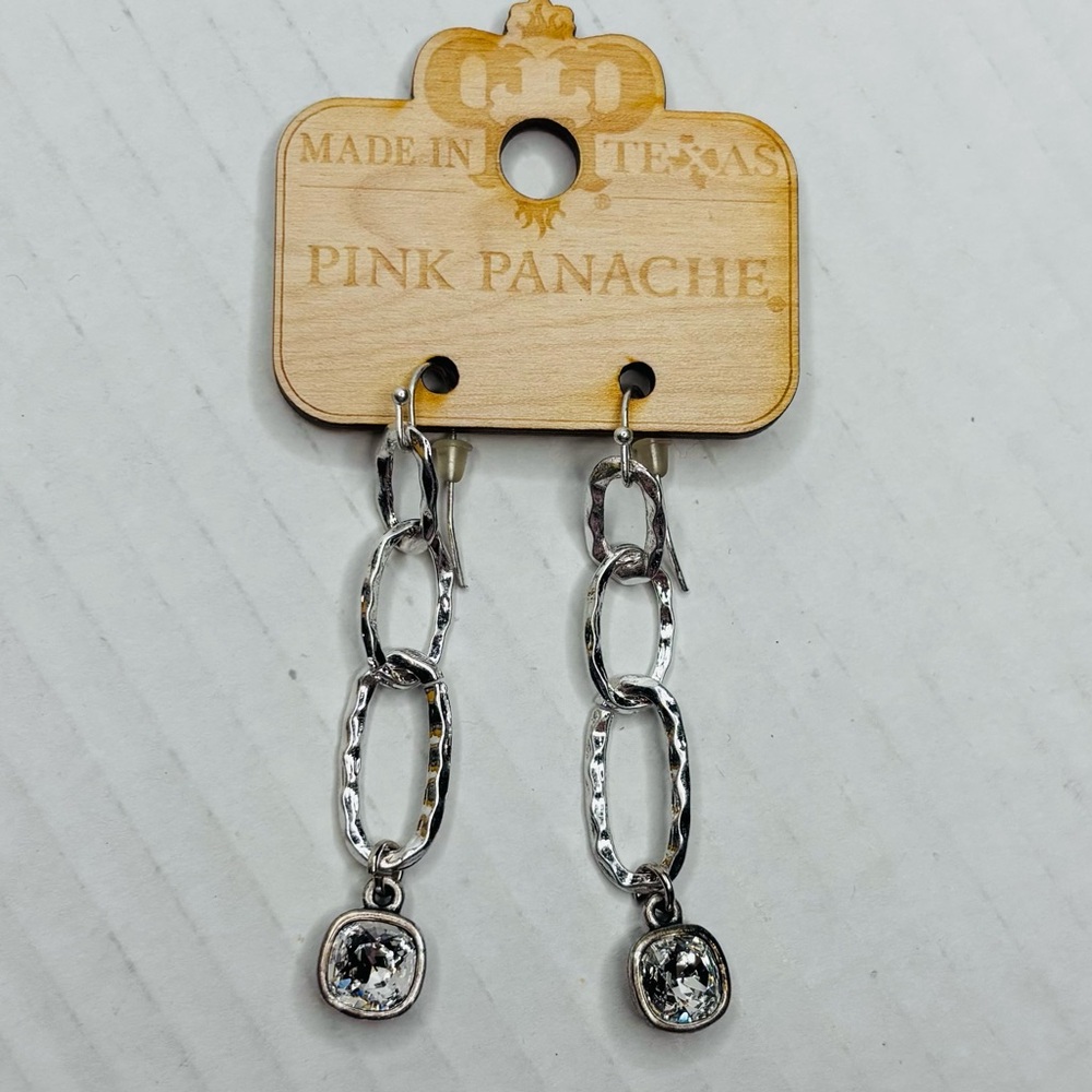 New Panache Silver Chain Link Earrings